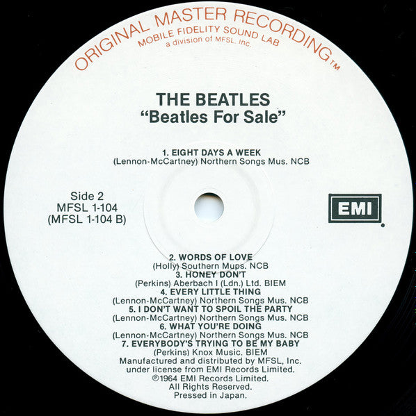 Beatles For Sale