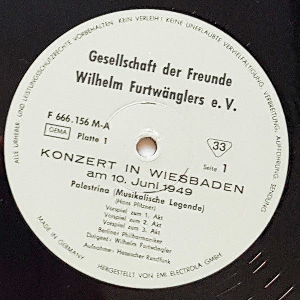 Konzert vom 10 Juni 1949 in Wiesbaden