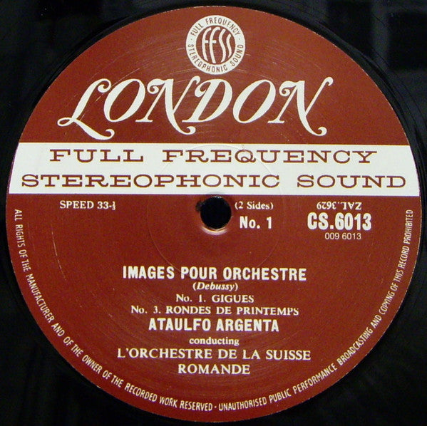 Gigues......... Ibéria .....Rondes Des Printemps (Images Pour Orchestre)