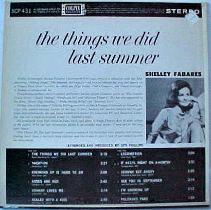 The Things We Did Last Summer