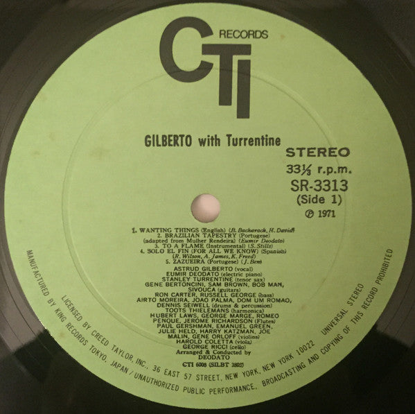 Gilberto With Turrentine