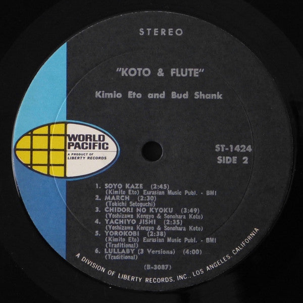 Koto & Flute The Japanese Koto Music Of Kimio Eto Featuring The Flute Of Bud Shank