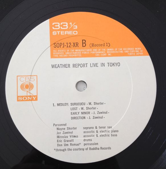 Weather Report Live In Tokyo