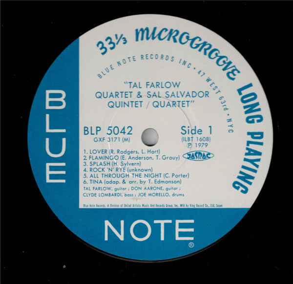 Tal Farlow Quartet / Sal Salvador Quintet/Quartet