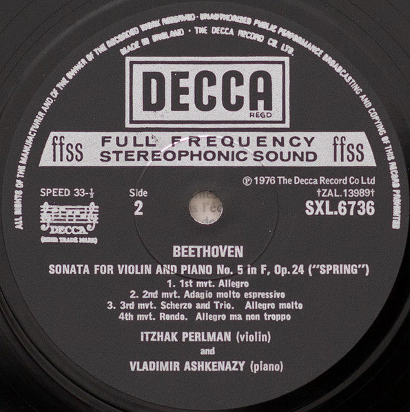 Violin Sonatas No.4 & No.5 "Spring"