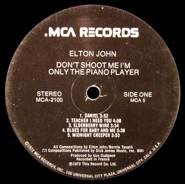 Don't Shoot Me I'm Only The Piano Player