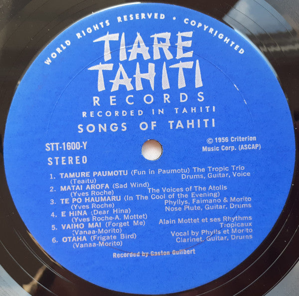 Drums Of Bora Bora And Songs Of Tahiti