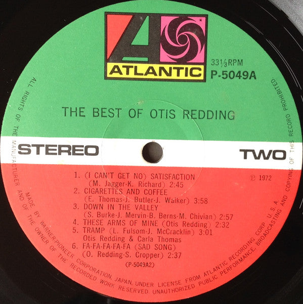 The Best Of Otis Redding = ベスト・オブ・オーティス・レディング