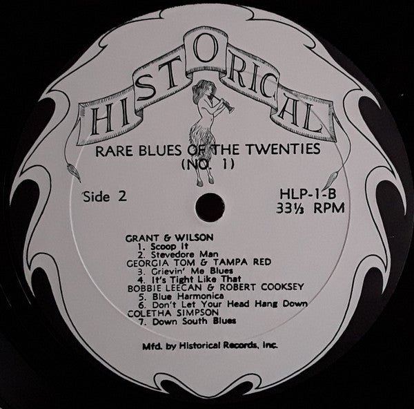 Rare Blues Of The Twenties No. 1 (1924-1929)
