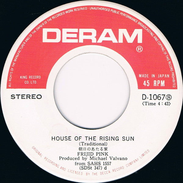 The House Of The Rising Sun / Drivin' Blues