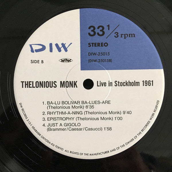 Live In Stockholm 1961