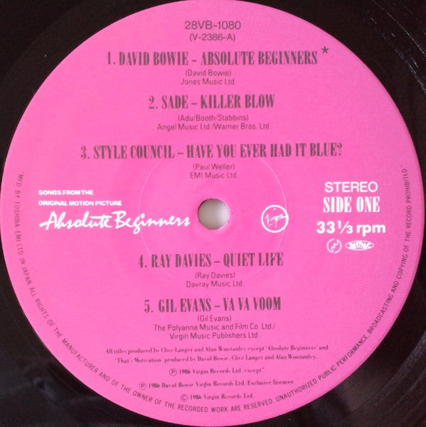 Absolute Beginners - The Musical (Songs From The Original Motion Picture)