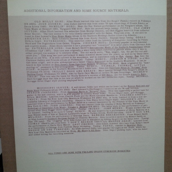 Old Time Banjo Project