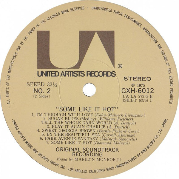 Some Like It Hot (Original Music From The Motion Picture Sound Track)