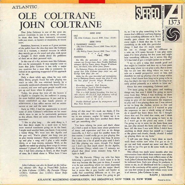 Olé Coltrane