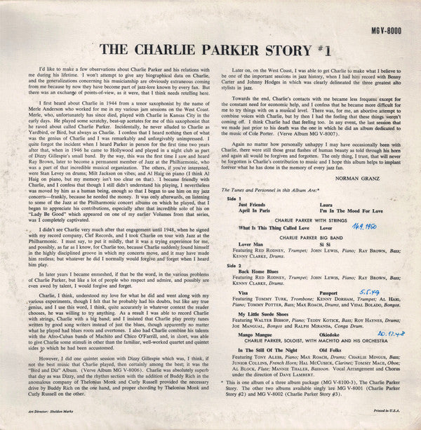 The Charlie Parker Story #1