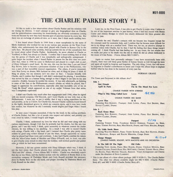 The Charlie Parker Story #1