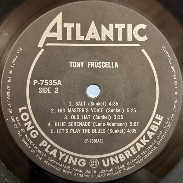 Tony Fruscella = トランペットの詩人トニー・フラッセラ