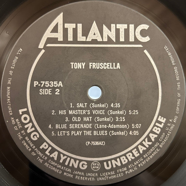 Tony Fruscella = トランペットの詩人トニー・フラッセラ
