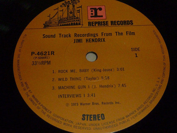 Sound Track Recordings From The Film "Jimi Hendrix"
