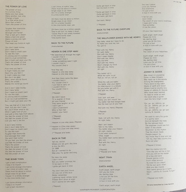 Back To The Future - Music From The Motion Picture Soundtrack