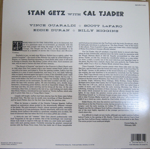 Stan Getz With Cal Tjader