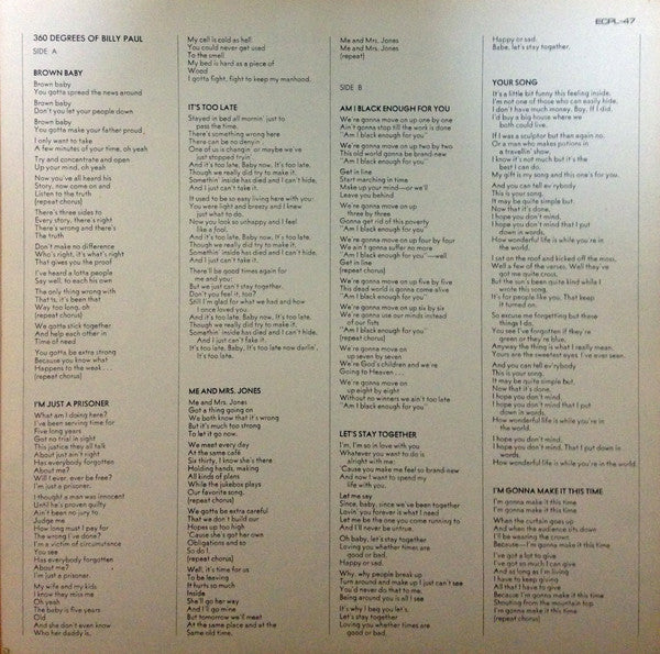 360 Degrees Of Billy Paul