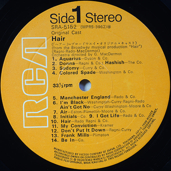 Hair - The Original Broadway Cast Recording