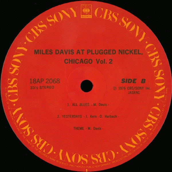 Miles Davis At Plugged Nickel, Chicago Vol.2