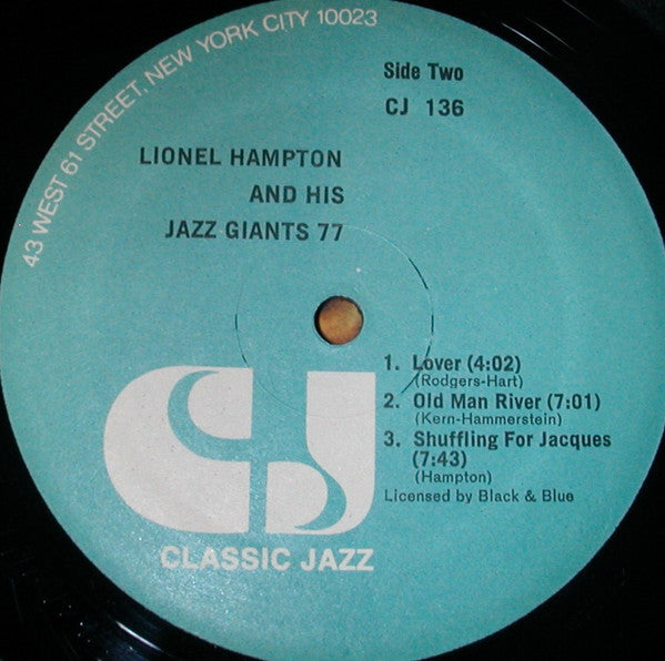 Lionel Hampton And His Jazz Giants 77