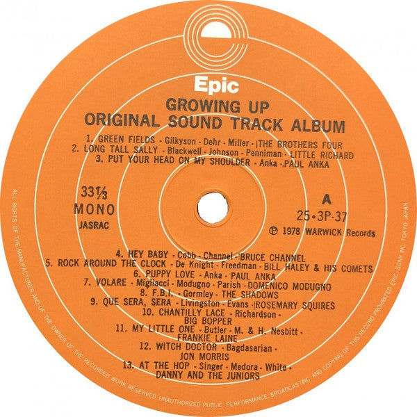 Growing Up Original Sound Track Album