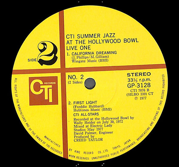 CTI Summer Jazz At The Hollywood Bowl Live One