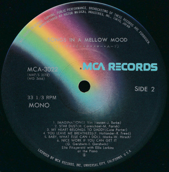 Ella - Songs In A Mellow Mood