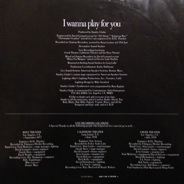 I Wanna Play For You