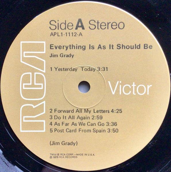 Everything Is As It Should Be