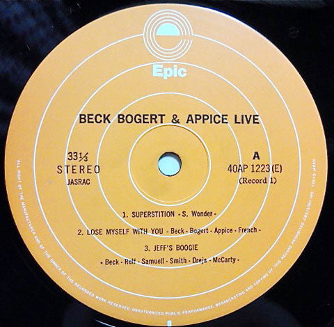 Beck, Bogert & Appice Live