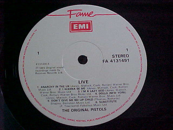 The Original Pistols Live