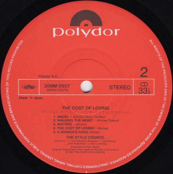 The Cost Of Loving = ザ・コスト・オブ・ラヴィング
