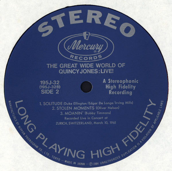 The Great Wide World Of Quincy Jones: Live!