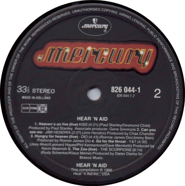 Hear 'n Aid (An All-Star Album For Famine Relief)