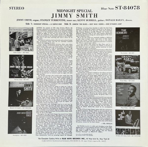 Midnight Special The Incredible Jimmy Smith