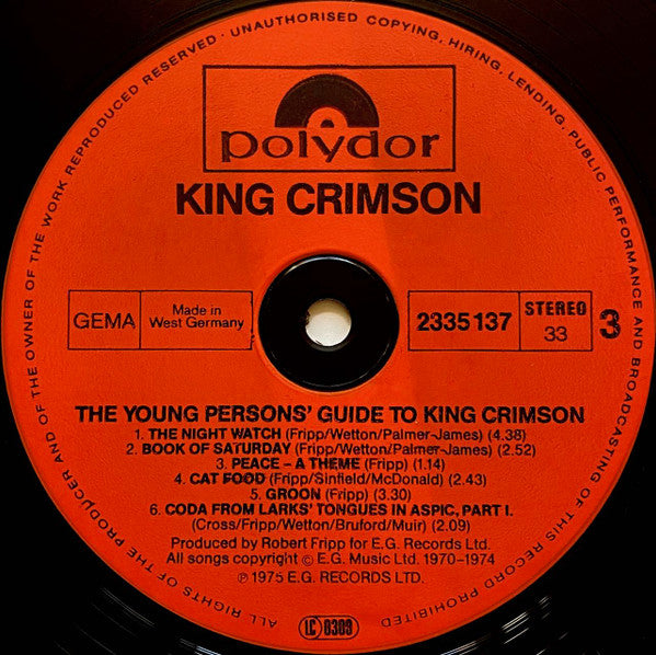 The Young Persons' Guide To King Crimson