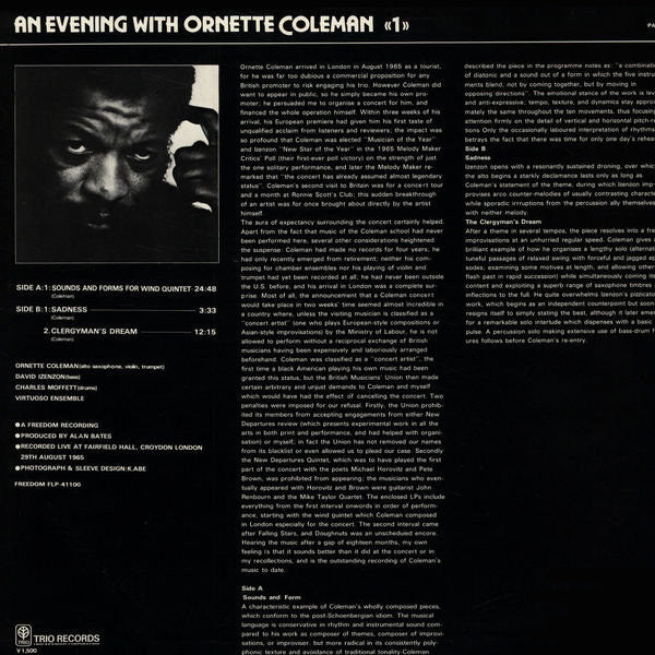An Evening With Ornette Coleman «1»