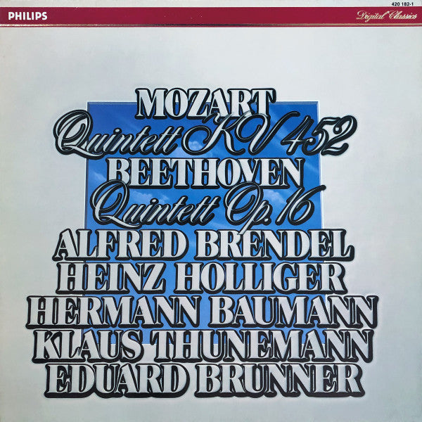 Quintett Kv 452 / Quintett Op. 16