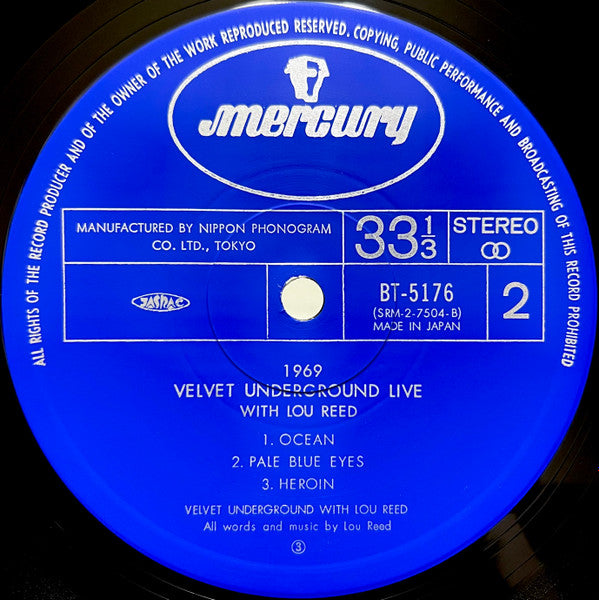 1969 Velvet Underground Live With Lou Reed = 1969 ヴェルヴェット・アンダーグラウンド・ライヴ