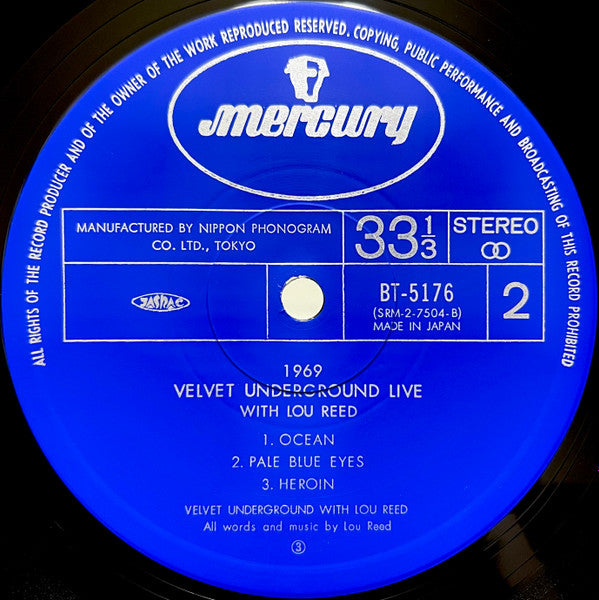 1969 Velvet Underground Live With Lou Reed = 1969 ヴェルヴェット・アンダーグラウンド・ライヴ