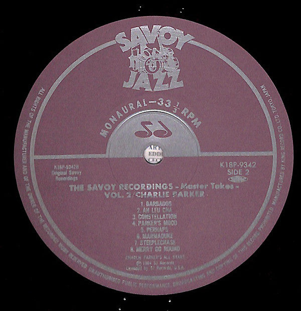 The Savoy Recordings Master Takes Vol.2