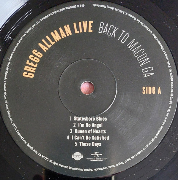 Live: Back To Macon, GA