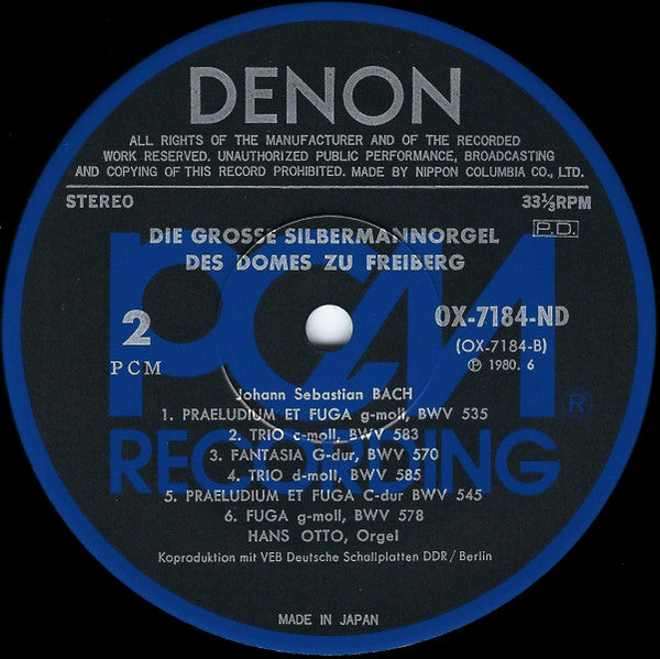 Die Grosse Silbermannorgel Des Domes Zu Freiberg