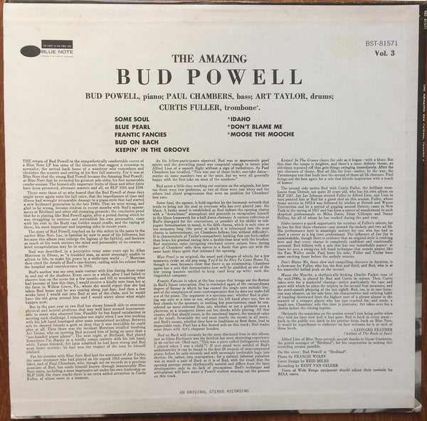 The Amazing Bud Powell, Vol. 3 - Bud!